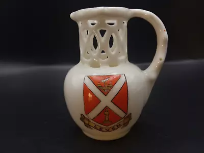 Buy Crested China - LEVEN Crest - Puzzle Jug - Shelley China. • 6£