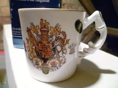 Buy Bone China Commemorative Mug  Prince Of Wales And  Diana  Aynsley • 9.50£