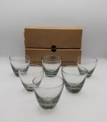 Buy Vintage Holmegaard Glasses Boxed 6 Smoke Copenhagen #6 1.5 Oz Denmark 1960s  • 65£