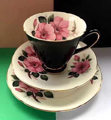 Buy Vintage Sampson Smith Old Royal Bone China Tea Trio,Teacup, Saucer &Tea Plate🌺 • 14.95£