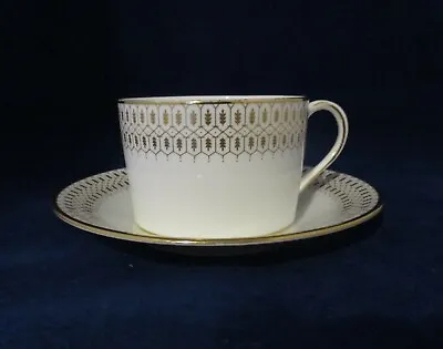 Buy Coalport Chateau White And Gold Cup And Saucer. Blue Backstamp • 12.99£