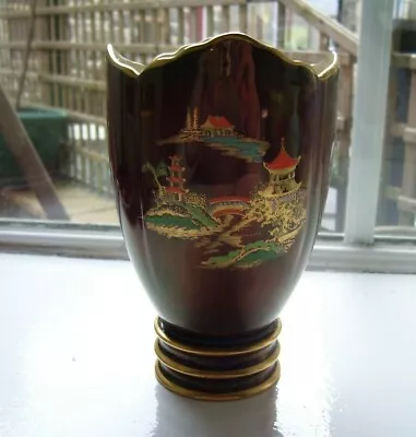Buy Carlton Ware Rouge Royale Vase Mikado • 24£