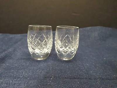 Buy 2 Vintage Waterford Crystal Alana Shot Whiskey Glass • 55.95£
