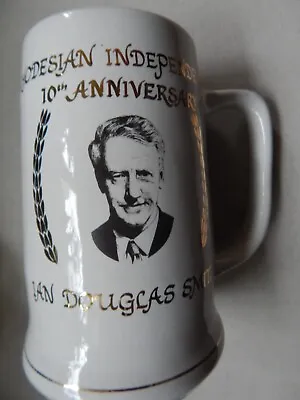 Buy Rhodesia Independence I.D.Smith 10th Anniver Stein Nobel Potteries Rhodesian PB • 45£