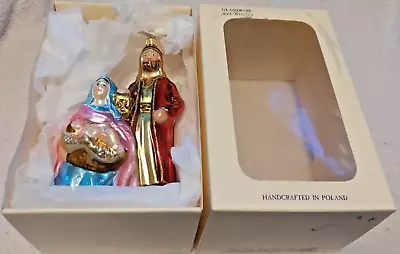 Buy Glassware Art Studio Nativity Christmas Ornament Holy Family Handcrafted Poland • 13.28£