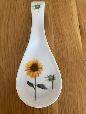 Buy James Dean Pottery Sunflower Pattern Ceramic Kitchen Spoon Utensil Rest Vintage • 2.99£