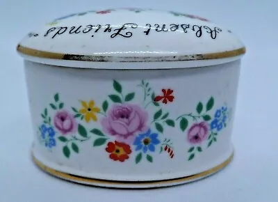Buy Crown Staffordshire Fine Bone China Trinket / Pill Box -You Are Witty And Pretty • 7.50£