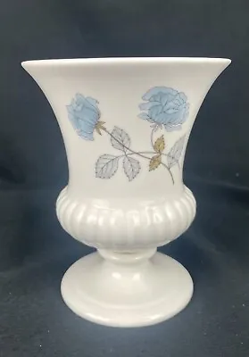 Buy Wedgwood Ice Rose 5  Bud Vase Bone China England Blue Floral Urn • 17.03£