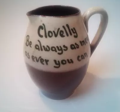 Buy H &M EXETER ART POTTERY DEVON  JUG With Clovelly MOTTO 11 Cm • 20£