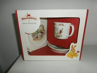 Buy Royal Doulton 'bunnykins' Bone China 3 Piece Children's Breakfast Set New Boxed • 85£