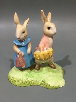 Buy Beswick Beatrix Potter Ceramic Figure  “ Flopsy & Benjamin’s Bunny    • 59.95£