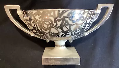 Buy Antique Lenox American Belleek Art Deco Silver & White Centerpiece Jazz Bowl • 47.43£