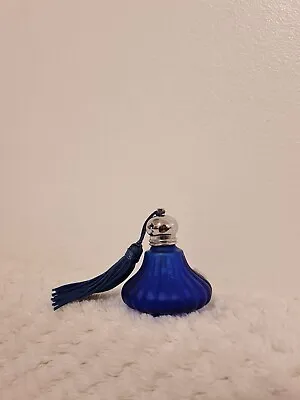 Buy Vintage Cobalt Blue Small Decorative Glass Perfume Bottle With Stopper, New • 13.99£