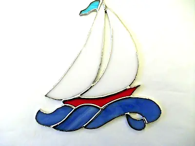 Buy Stained Glass Handmade Sailing Boat Sun-catcher's / Window Decoration's • 16£