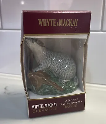 Buy Vintage Beswick WHYTE & MACKAY D LYTTLETON 1981 BADGER Ornament EMPTY Boxed Scot • 14.99£