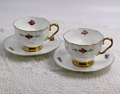 Buy Aynsley Lustre Teacups And Saucers / Irene / X 2 Cabinet Cups And Saucers • 9.99£