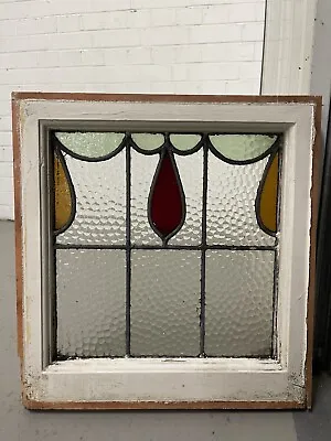Buy Reclaimed Leaded Light Stained Glass Window Panel 430 X 455mm • 99.99£