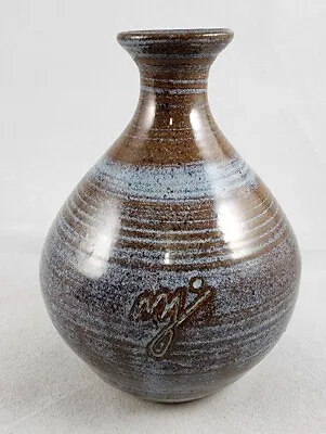 Buy Shiloh Pottery Handmade Grey Blue Brown Vase Bud Vase - 5.5  • 19.69£