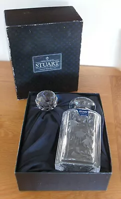 Buy Stuart Crystal CASCADE Square Spirit Decanter - Signed - 27 Cm Tall X 10 Cm Wide • 42.50£
