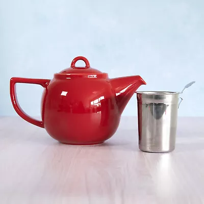 Buy 800ml Ceramic Teapot With Stainless Steel Infuser Loose Leaf Filter Strainer  • 28.99£