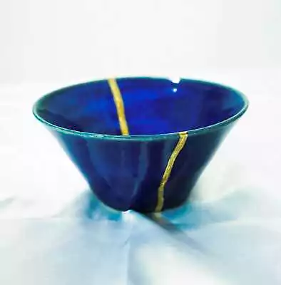 Buy Kintsugi Bowl Wabi Sabi Pottery Ring Dish • 68.20£
