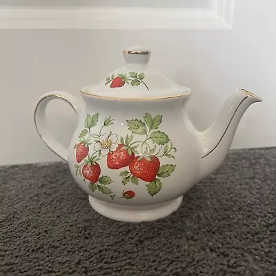 Buy Vintage Sadler Red Strawberry Teapot, 1980s • 1.70£
