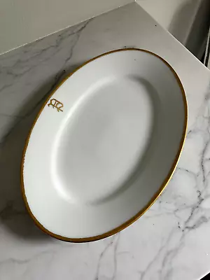 Buy Antique Or Vtg Thomas Sevres Bavaria Porcelain Platter  Gold Band  White 16.5  • 36.85£