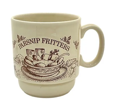 Buy Vintage Kiln Craft Staffordshire England  Mug Cup  PARSNIP FRITTERS  With Recipe • 5.99£