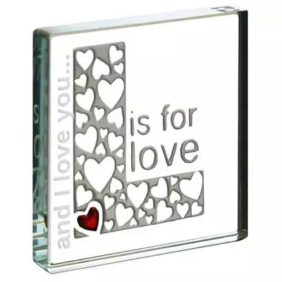 Buy Love Heart Glass Miniature Token Anniversary Valentines Day Gift Idea Spaceform • 12.99£