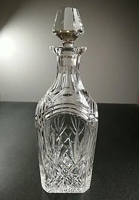 Buy Stuart Crystal Decanter Clear Glass Etched Signed Base British 29cm Tall • 71.44£
