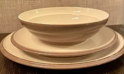 Buy Vintage Denby Everyday Cappuccino Stoneware Dinner & Salad Plates,Soup Bowl Set • 30.36£