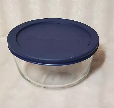 Buy Pyrex Food Storage Glass Container Bowl 1 Quart With Blue Lid #7201 • 8.49£