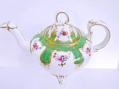 Buy Antique Coalport Gilt Floral Teapot • 45£