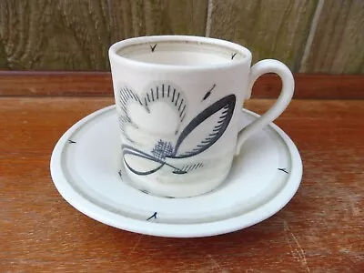 Buy Susie Cooper  Coffee Can & Saucer Hand Painted On A Matt Glaze • 22£