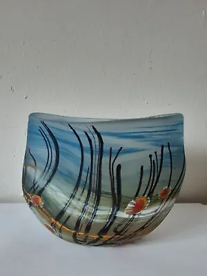 Buy Signed 2004 Norman Stuart Clarke  Art Glass Vase • 250£