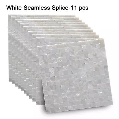 Buy Shell Mosaic Tile For Kitchen Backsplash Mother Of Pearl Wall Tiles Pool Tile • 239.99£