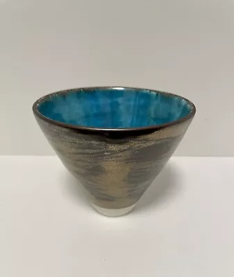 Buy Beautiful Hand Thrown Ceramic Bowl, Drippy Glaze, Christmas Gift • 15£