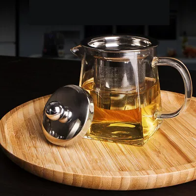 Buy Coffee Jug Clear Teapot Set Creative Stainless Steel Filter Stylsih • 17.69£