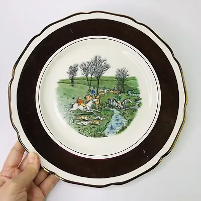 Buy Display Plate Equestrian Hunting By Gray's Pottery England Hunters Horses Dogs • 27.81£