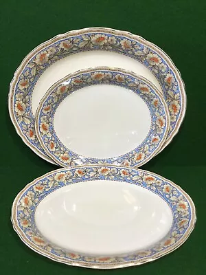 Buy Grindley China Cream Petal “ Mildred “ 3 X Graduated Meat Dishes • 19.50£