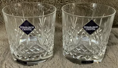 Buy Pair Of New Edinburgh Crystal Kenmore Pattern Whiskey Tumblers Glasses • 30£
