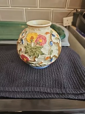 Buy Vintage Indian Tree Handpainted H J Wood Staffordshire Pot Vase  • 2.99£