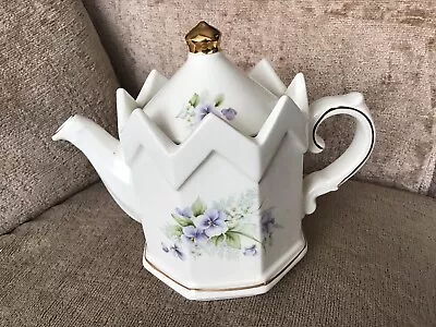 Buy Vintage Sadler Spiked Floral Teapot  • 14£
