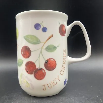 Buy Vintage Rose Of England Fruits Juicy Cherries Fine Bone China Mug Made In U.K. • 19.90£