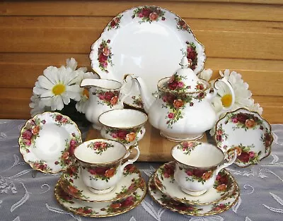 Buy Royal Albert Old Country Roses 12 Piece Tea For Two Set • 58£
