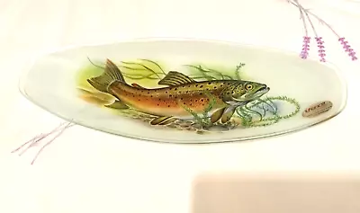 Buy Chance Glass Fish Platter Oval Dish • 9.99£