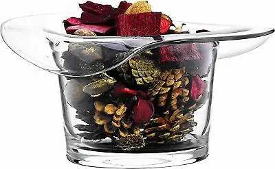 Buy UNIQUE Glass HAT Shaped TRIFLE BOWL - Fruit Sweets, H13xW27cm • 23.74£