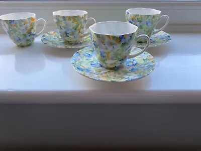 Buy  Queen's English Chintz China Coffee Cups And Saucers And Mug By Crownford • 11£