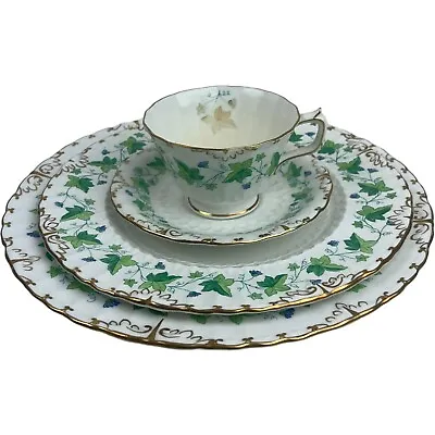 Buy Royal Crown Derby Medway Burford Ivy Four Piece Place Setting England Vintage • 89.99£