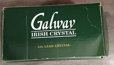 Buy 2  Vintage Galway 24% Lead Crystal Candle Holders 10.5 High , With Stickers • 20.06£